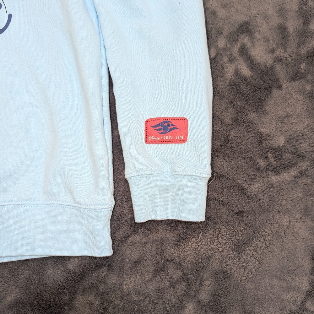 Disney Cruise Line Womens Sweater Blue Medium Captain Mickey Minnie Mouse DCL - Picture 4 of 7